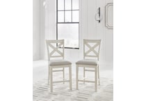 robbinsdale antique white side chair   