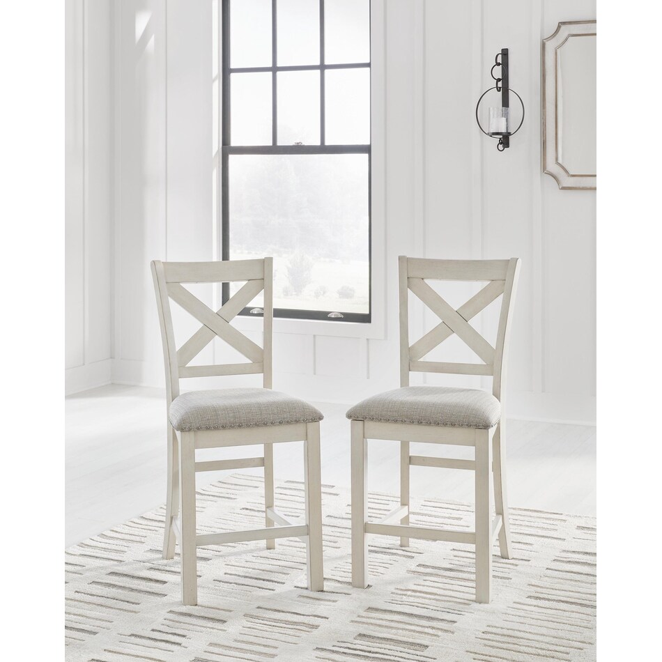 robbinsdale antique white side chair   