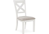 robbinsdale antique white side chair   