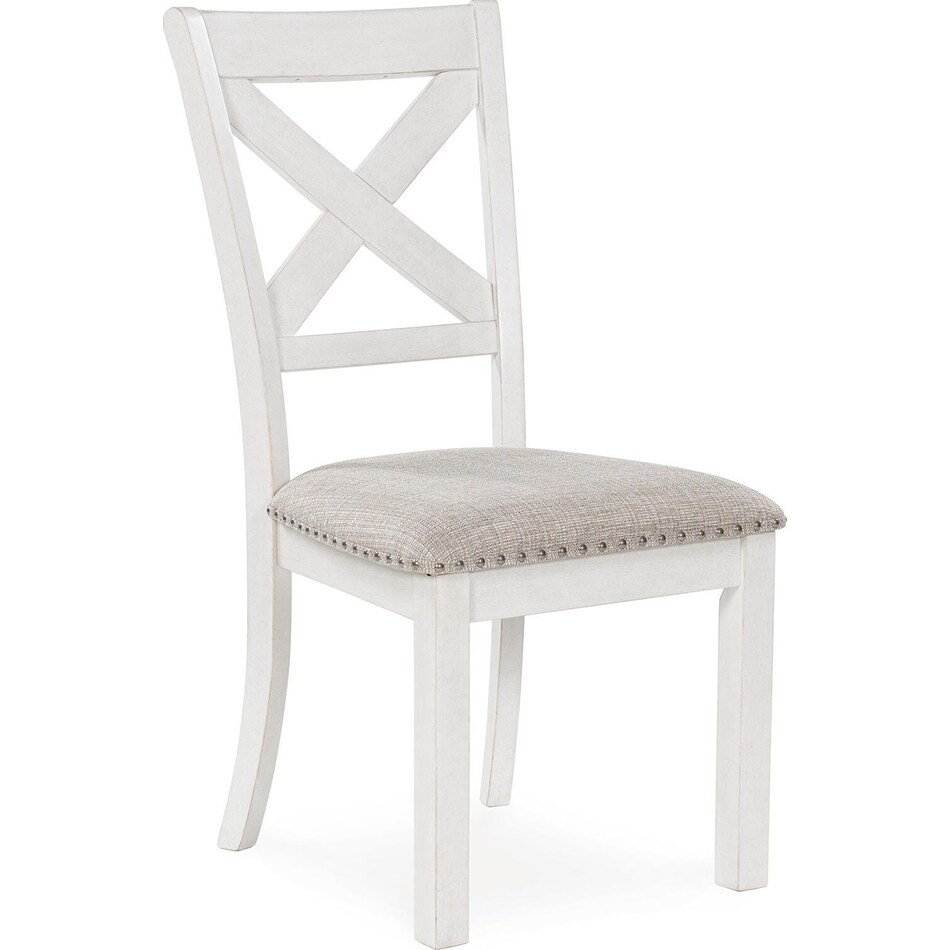 robbinsdale antique white side chair   
