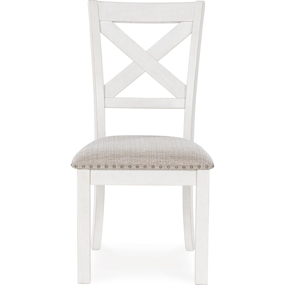 robbinsdale antique white side chair   