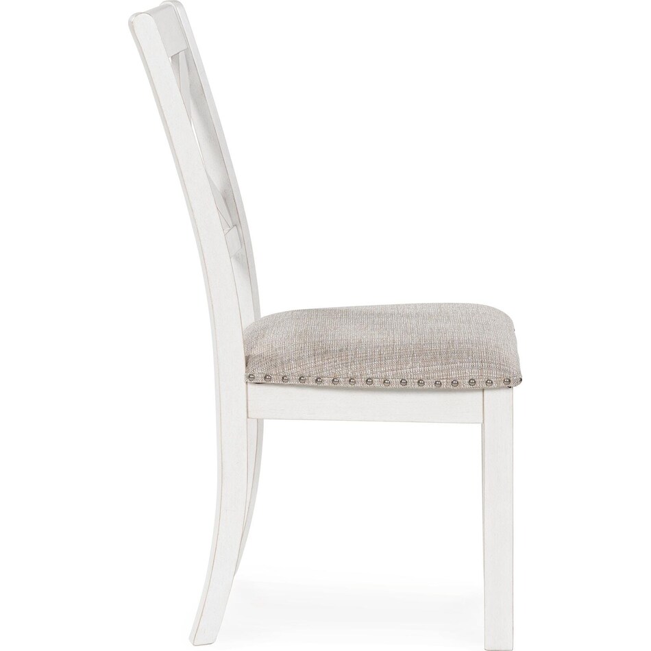 robbinsdale antique white side chair   