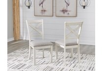 robbinsdale antique white side chair   