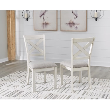 ROBBINSDALE UPHOLSTERED SIDE DINING CHAIR