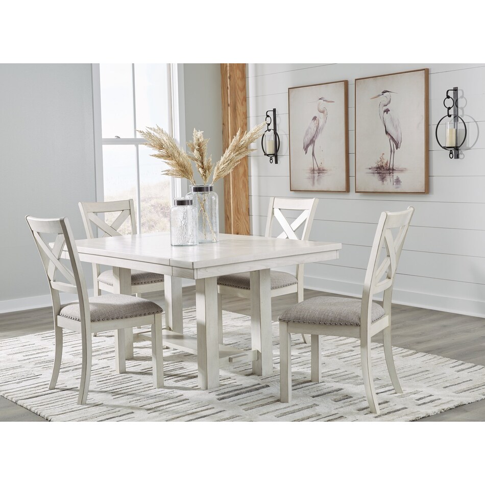 robbinsdale antique white table base   