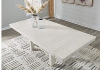 robbinsdale antique white table base   