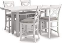 robbinsdale antique white table base   