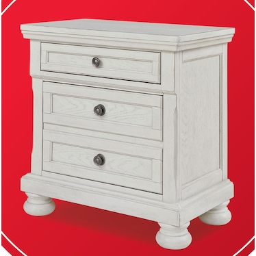 ROBBINSDALE SLEIGH STORAGE BED WITH FREE NIGHTSTAND!