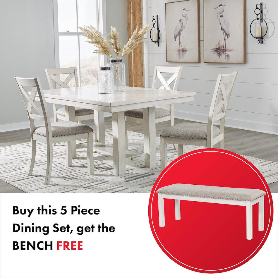robbinsdale white table base   