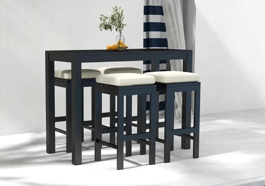 ROCKPORT 5-PC COUNTER HEIGHT OUTDOOR BAR SET | Morris