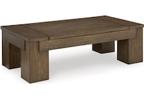 rosswain brown cocktail table lift top   