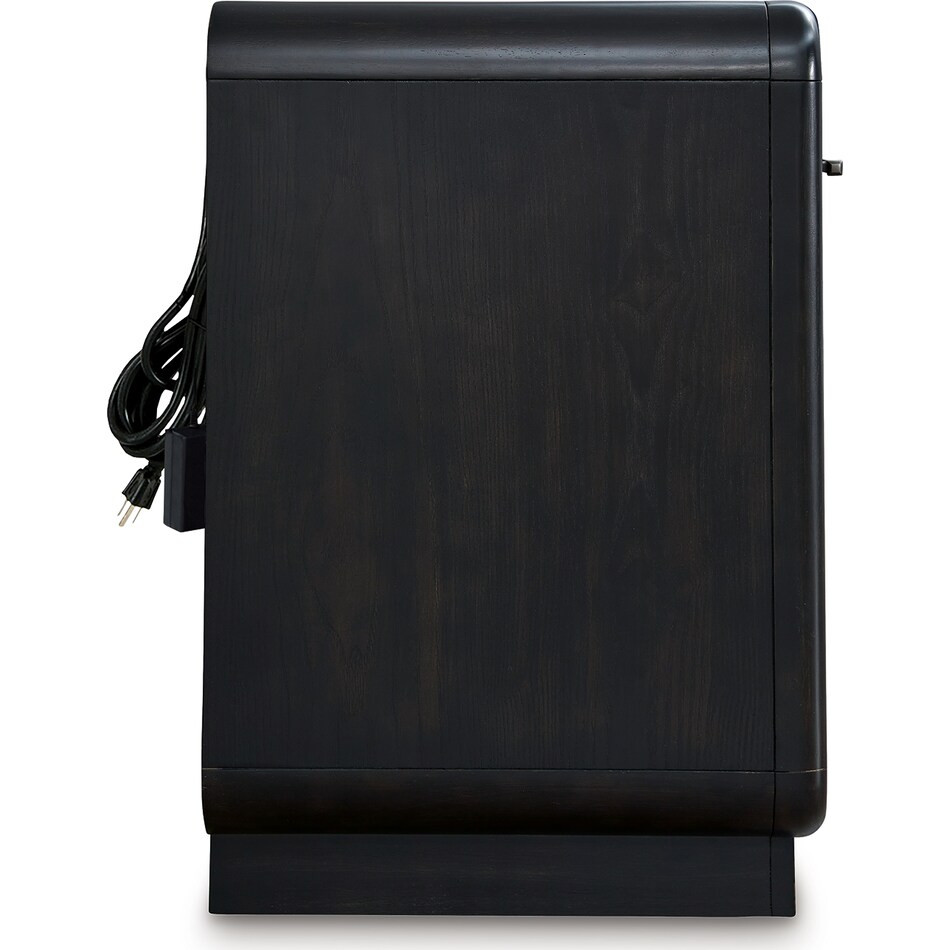 rowanbeck black nightstand   