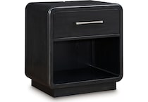 rowanbeck black nightstand   