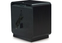 rowanbeck black nightstand   