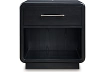 rowanbeck black nightstand   