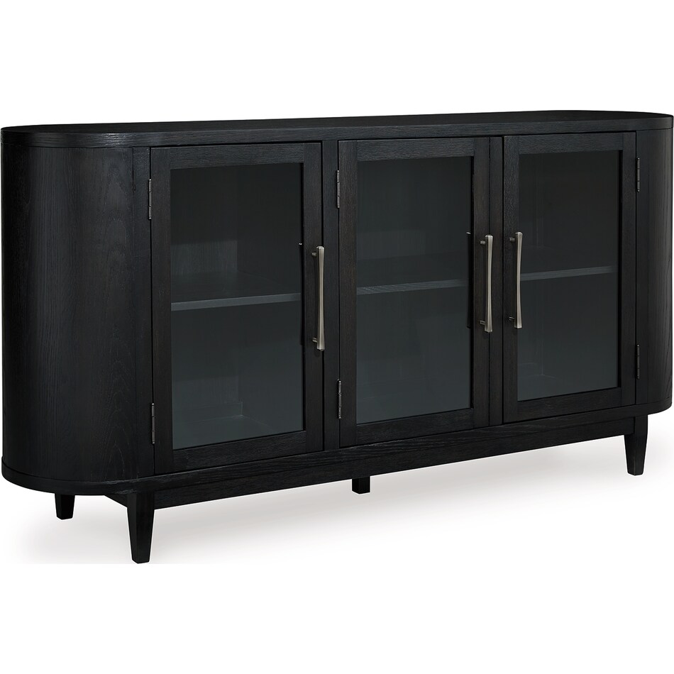 rowanbeck black sideboard server   