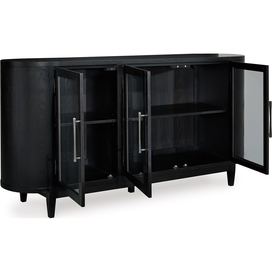 rowanbeck black sideboard server   