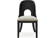 rowanbeck gray black side chair   