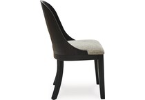 rowanbeck gray black side chair   