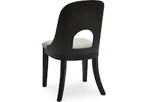 rowanbeck gray black side chair   