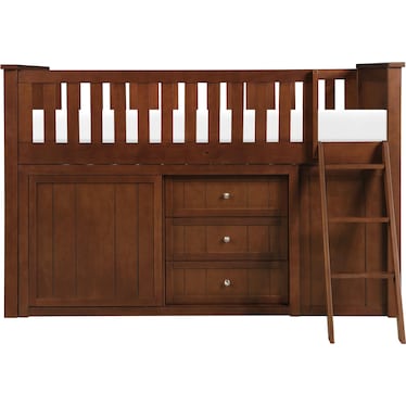 ROWEN TWIN LOW LOFT BUNK BED