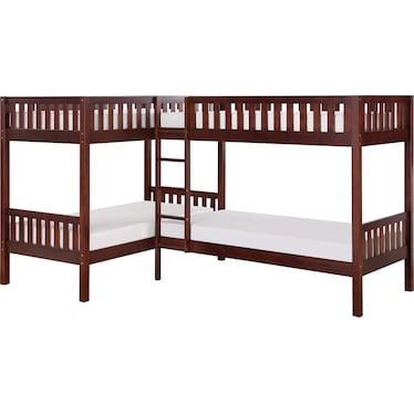 ROWEN CORNER TWIN OVER TWIN BUNK BED