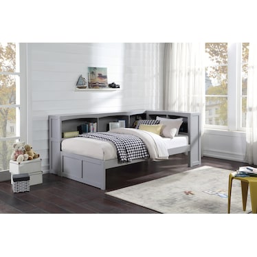 ROWEN CORNER BOOKCASE BED
