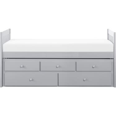 ROWEN TWIN OVER TWIN CAPTAIN BED WITH TRUNDLE