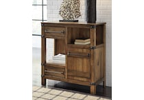 roybeck light brown accent cabinet   