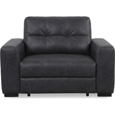 RUBY POWER LEATHER SLIDER CHAIR CHAISE