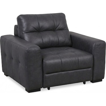 RUBY POWER LEATHER SLIDER CHAIR CHAISE
