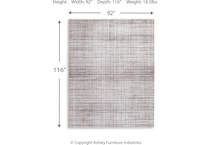 rug dimension schematic   