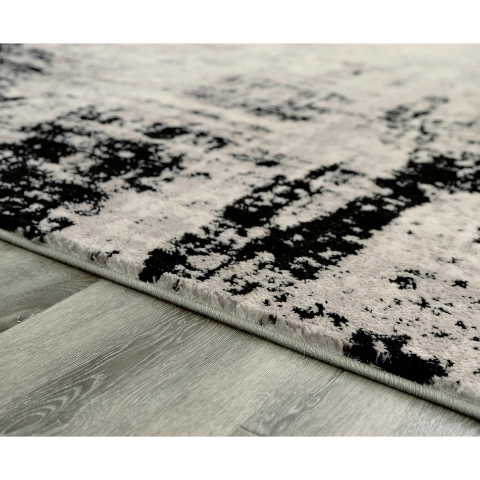 rugs  black cream grey rug meduim   