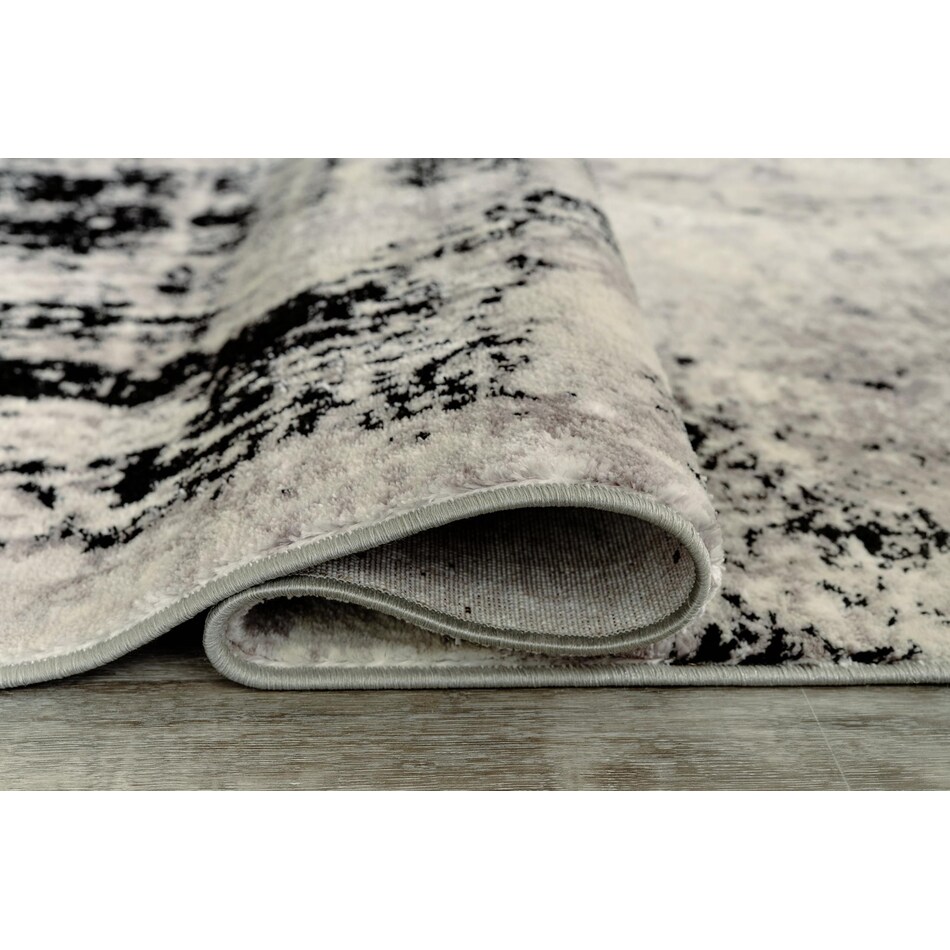 rugs  black cream grey rug meduim   