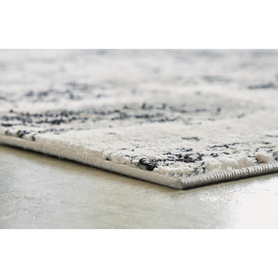 rugs  black grey white rug meduim   