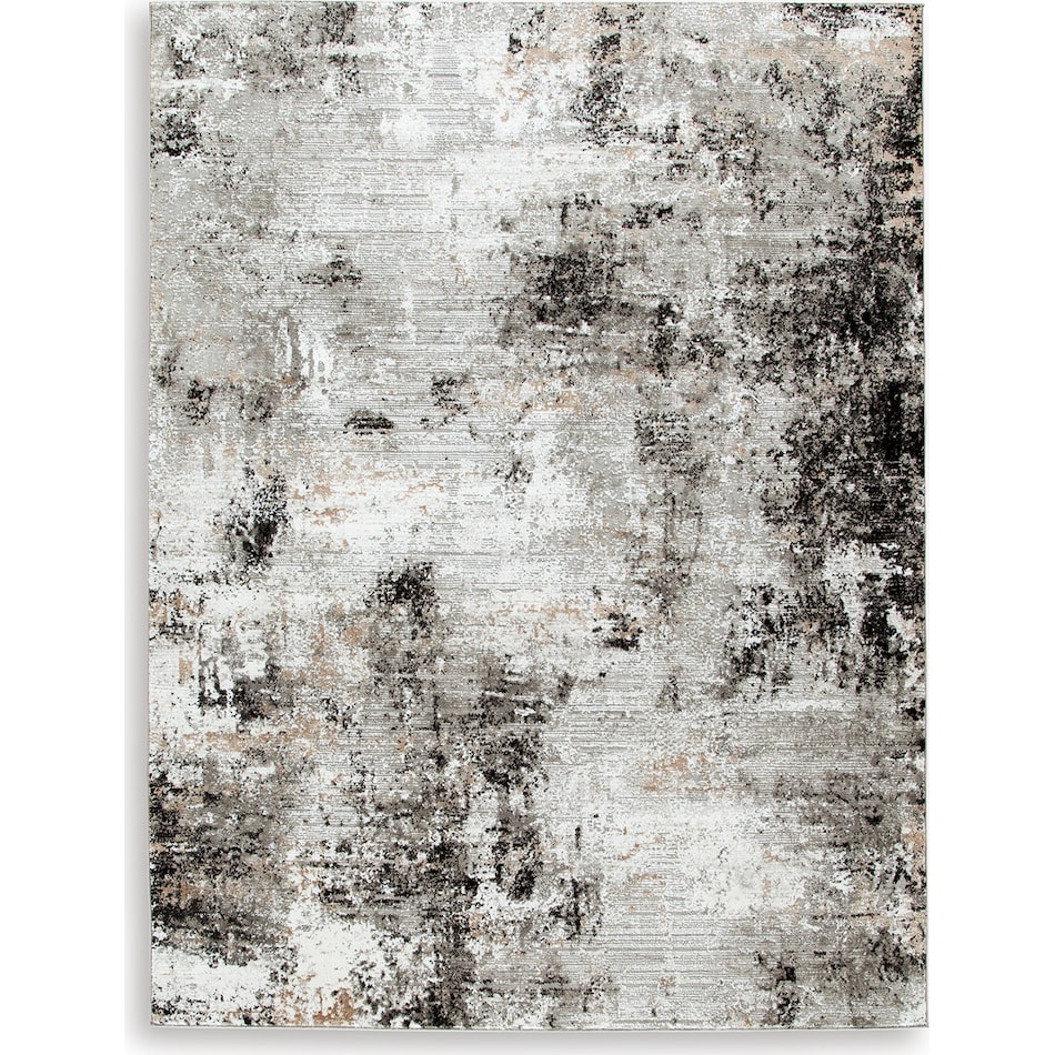 rugs  black grey white rug meduim   