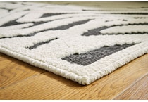 rugs  black ivory rug meduim   