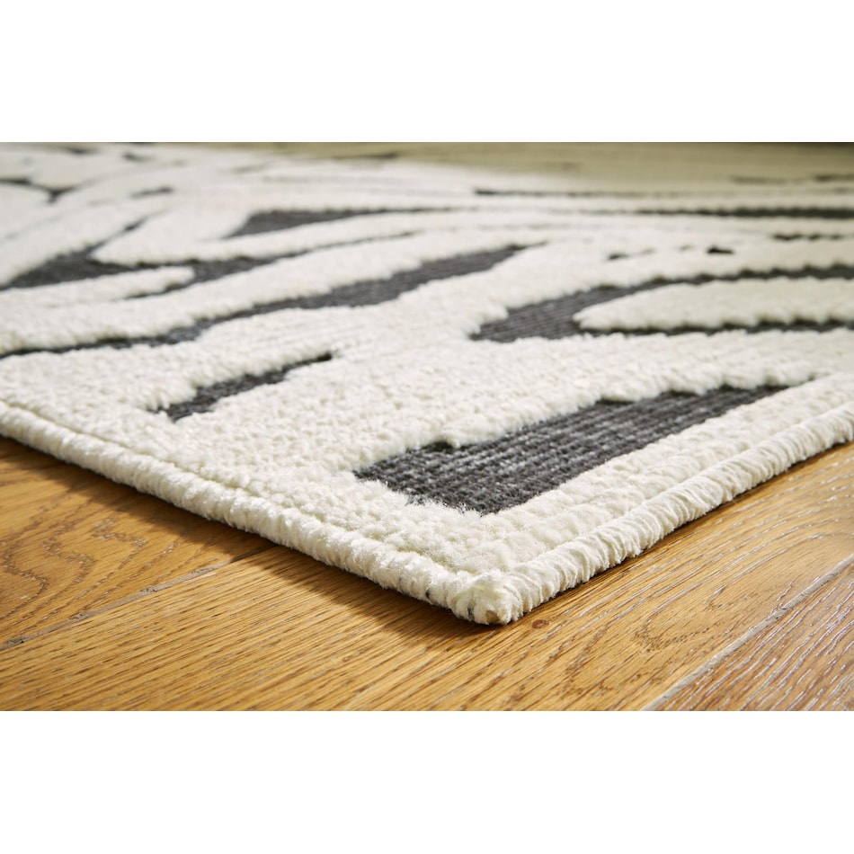 rugs  black ivory rug meduim   