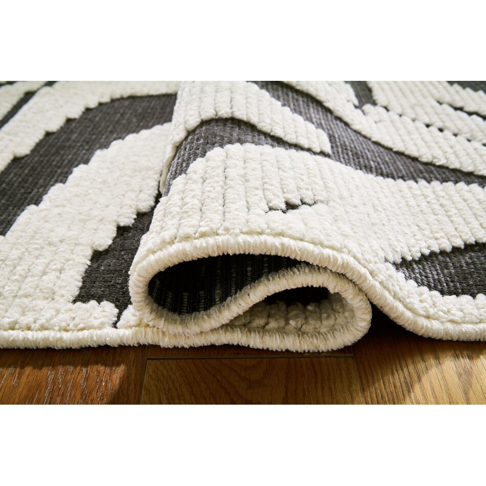 rugs  black ivory rug meduim   