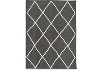 rugs  black ivory rug meduim   