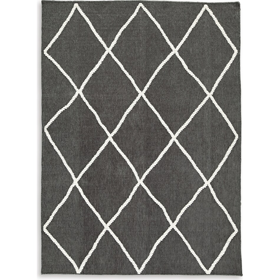 rugs  black ivory rug meduim   