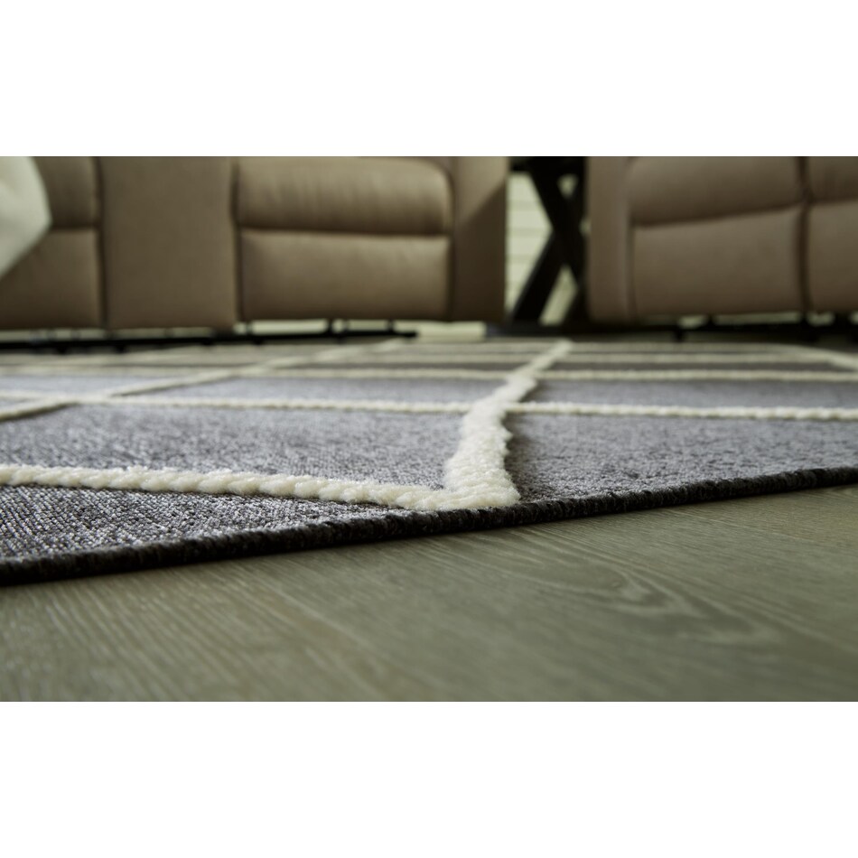 rugs  black ivory rug meduim   