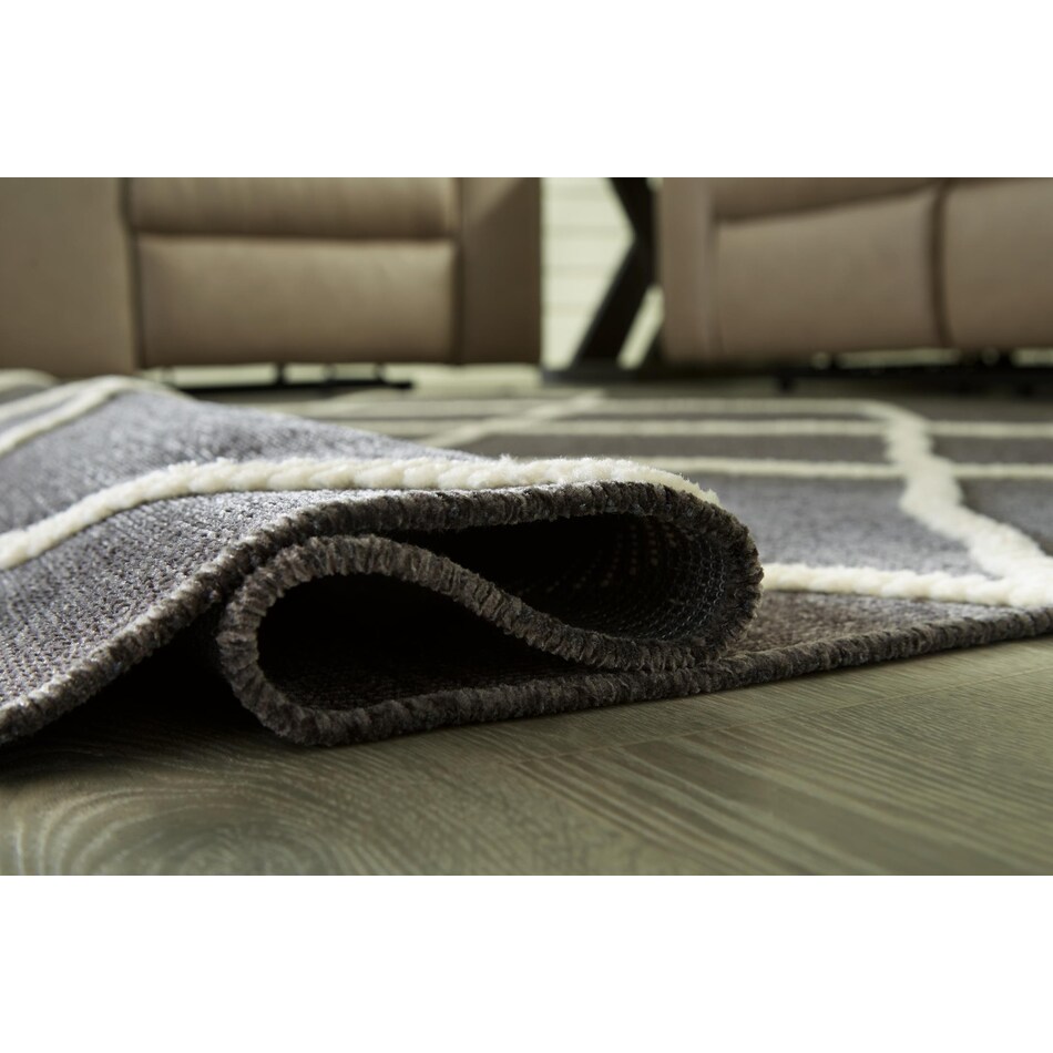 rugs  black ivory rug meduim   