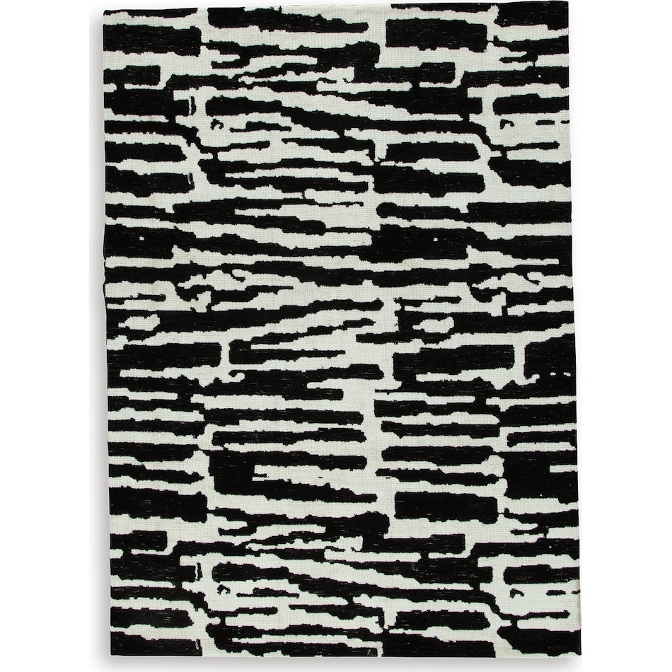 rugs  black ivory rug meduim   