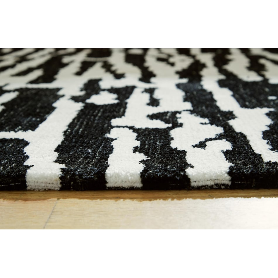 rugs  black ivory rug meduim   
