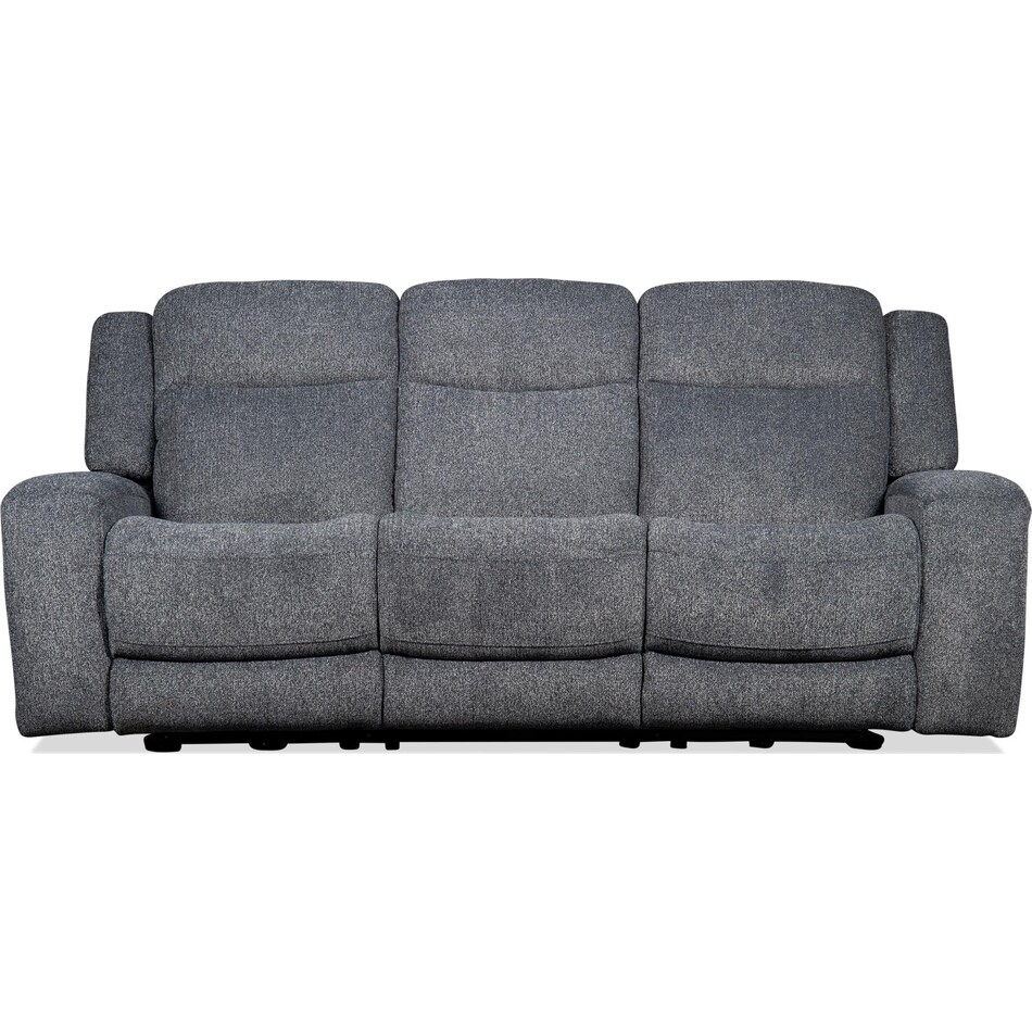 russell graphite power reclining sofa   