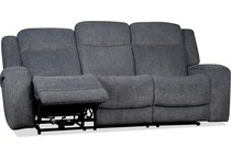 russell graphite power reclining sofa   