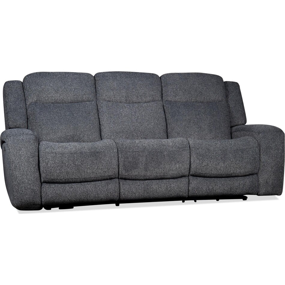 russell graphite power reclining sofa   