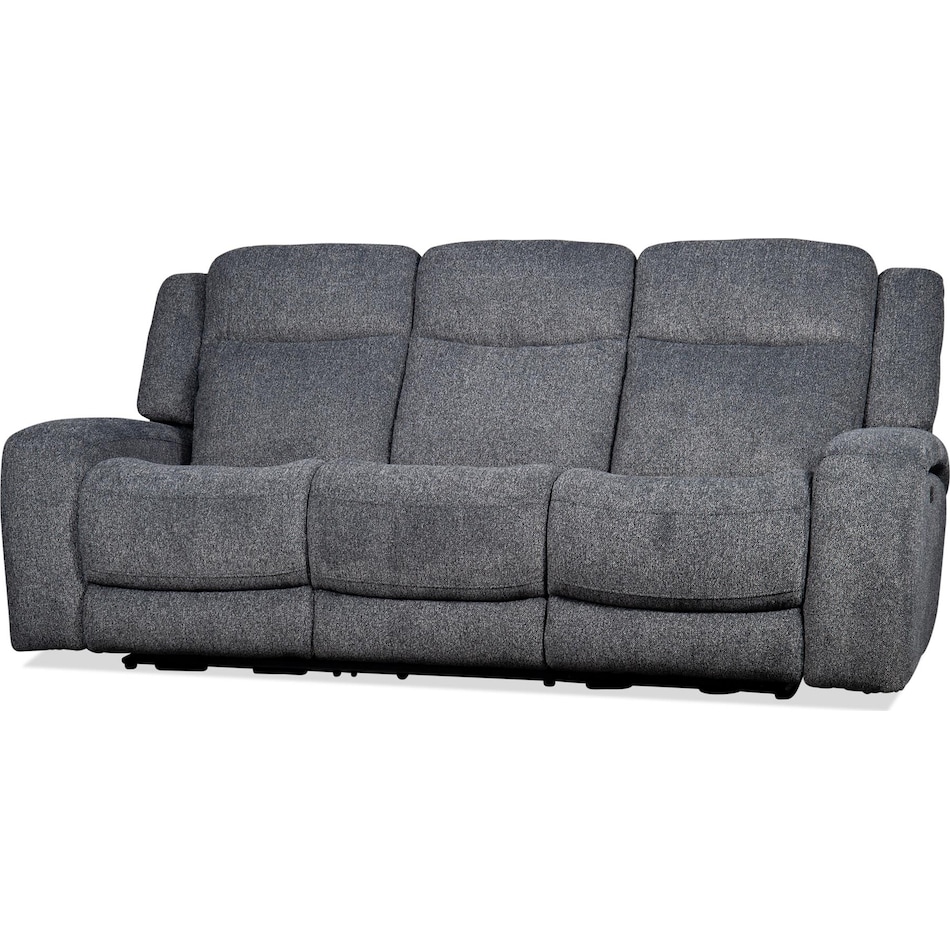 russell graphite power reclining sofa   