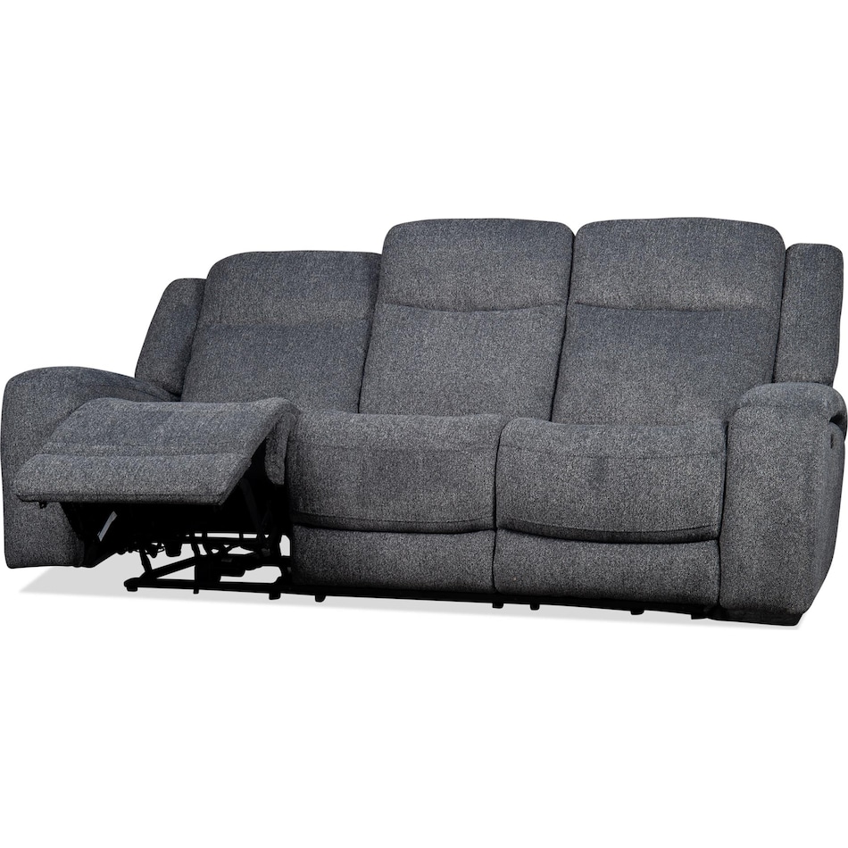 russell graphite power reclining sofa   